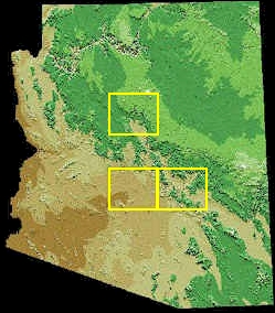 Arizona and locations of The Valley of the Sun, the Superstition Mountains, and Sedona and the Verde Valley.