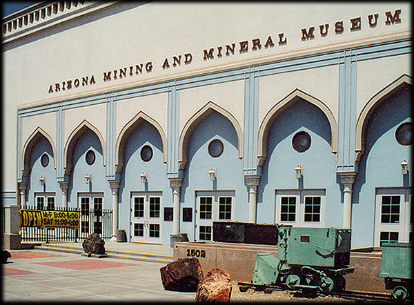 Entrance to the Arizona Mining and Mineral Museum, in downtown Phoenix, Arizona.