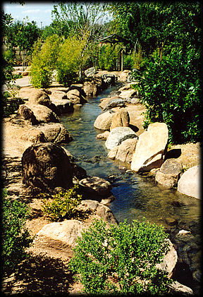 Ro Ho En -- Japanese Friendship Garden in Phoenix, Arizona, where every stone and plant have been consciously placed.