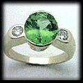 Arizona Peridot, from San Carlos, in finished jewelry.