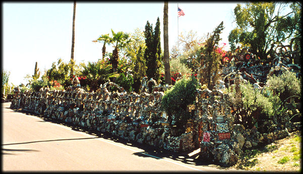The approach to the Lee Oriental Rock Garden in Phoenix, Arizona.