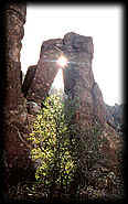 Standing stones in the Superstition Mountains of Arizona.