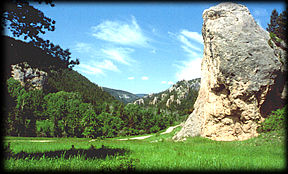Yogo Gulch in central Montana -- source area of Yogo Sapphires.