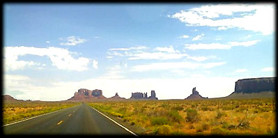 Zooming through Monument Valley in Arizona, and the Four Corners area.