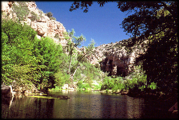 Scenic Sycamore Creek, outside Clarkdale, Arizona.