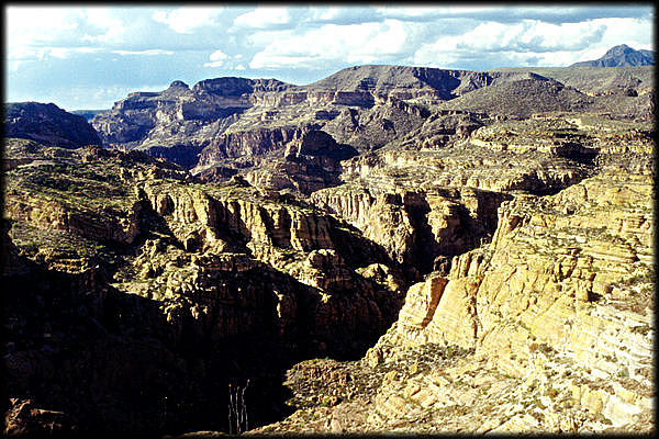 One view along the Apache Trail (SR88), east of Apache Junction and Phoenix, Arizona, in the Superstition Wilderness.