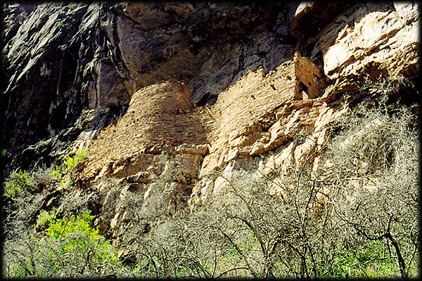 A spectacular set of ruins lies deep in the heart of the Sierra Ancha, in central Arizona.