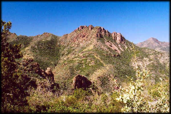 Sawtooth Ridge is in the eastern end of the Superstition Mountains, Arizona.