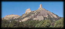 Chimney Rocks near Pagosa Springs, Colorado.