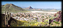 Pyramid Peak, from the Hedgpeth Hills, near Glendale, Arizona.